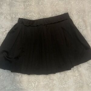 Elegant Black Pleated Skirt/ Skater Skirt